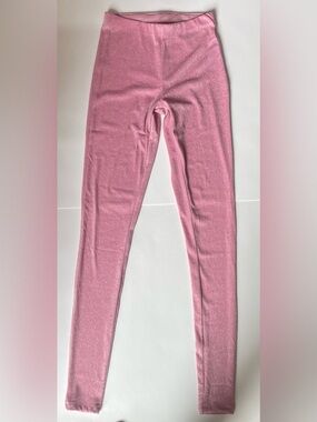 naked wardrobe Pink Glitter Leggings